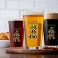 thumbnail image 4 of Happy St. Patrick’s Day Cocker Spaniel with Green Hat Shamrocks Rainbow 16oz Pint Beer Glass Mug Cockers Dog Lover Gifts Beer Glasses Cup - 03007, 4 of 5