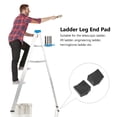 thumbnail image 4 of 2 Pcs Folding Ladder Feet Ladder Leg End Pad Extension Ladder Covers Non-skid Ladder Mat, 4 of 6