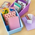 thumbnail image 3 of Pen+Gear Large Book Bin with 2 Removable Dividers, 10.24" x 13.8" x 7.8", Sky Blue, 3 of 6
