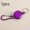 Purple, variant on Retractable Steel Wire Rope Pull Key Chain Spring Buckle Clasp Outdoor Steel Wire Rope Key Ring Rebound ID Card Holder Sports Multi-Function Tool