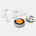 thumbnail image 5 of Google Nest Learning Smart Thermostat - 3rd Generation - Stainless Steel T3007ES Bundle with Deco Essentials Wall Mount Plate Cover + Screen Protector Kit for Google Nest Thermostat, 5 of 9