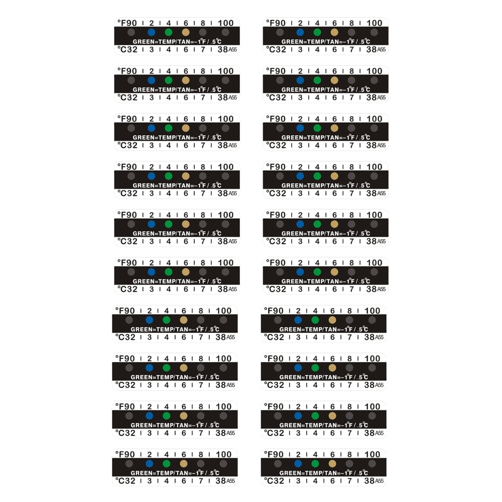 Temperature Sticker Horizontal Temperature Label Adhesive Thermometer