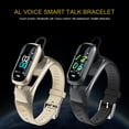thumbnail image 2 of Reloj inteligente con auricular, frecuencia cardíaca, llamada de sueño, música, reloj inteligente, Monitor Bluetooth para auriculares deportivos de negocios Inevent EL013837-02, 2 of 4