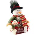 thumbnail image 3 of 2025 Santa Claus Family Portrait Snowman Christmas Decoration 30cm, 3 of 5