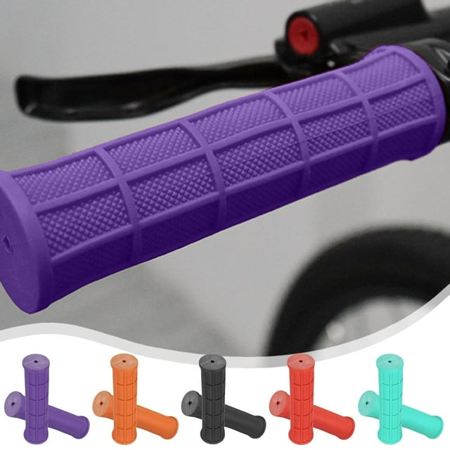 Puños Ergonómicos de Goma para Manillar de Bicicleta - 22,2 Mm Antideslizantes | Agarre Suave y Cómodo para Bicicletas de Montaña, Carretera y Bmx | Juego de 2 (Negro | Verde Menta | Rojo | Naranja)
