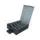 thumbnail image 3 of Tarjetero resistente, organizador multiusos, caja de almacenamiento de 5 filas para tarjetas coleccionables. Gris, 3 of 9