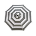 thumbnail image 1 of Living Accents 8014985 Parasol Inclinable 9 Pieds Rayé Gris, 1 of 1