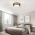 thumbnail image 2 of 10" Matte Black Round Flush Mount LED Ceiling Light Fixture for Kitchen, Bathroom, Dining Room, Living Room, Hallway, 2700K/3000K/3500K/4000K/5000K, 2 of 12