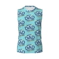 thumbnail image 6 of Lsque Best Dad Ever Print Men's Cotton Blend Sleeveless Muscle Shirts (S-3XL)- Moisture Wicking, Odor Protection, UPF 30+,3X-Large, 6 of 8