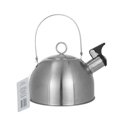 Ozark Trail Portable Stovetop Kettle, Stainless Steel, 6.60 x 6.60 x 5.90 inches, Hand Wash Recommended
