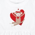 thumbnail image 4 of Inktastic Hug Sock Monkey Girls Baby Dress, 4 of 5