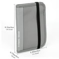 thumbnail image 6 of DODAMOUR Travel Passport Holder for Neck with RFID Blocking, Pouch Wallet for Men Women, Slim Hidden Passport Wallet for Cash, Credit Cards (Gray), 6 of 7