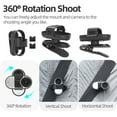 thumbnail image 2 of Versatility Action Camera Clip Holder with Rotating Clamp for GO 3S/GO 3 Cameras Attachment Travel Friendly, 2 of 20