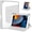 gray, variant on 360° Rotating Clear Acrylic Case for iPad 10.2" 7/8/9 Gen with Pencil Holder,green