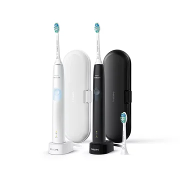 Philips Sonicare ProtectiveClean 4300 Rechargeable Toothbrush Black/White 2 pack
