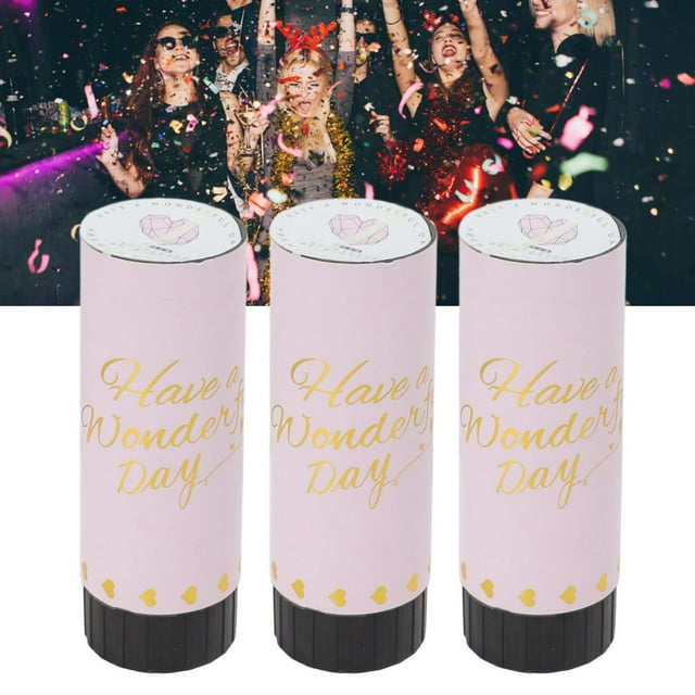 Handheld Confetti Cannon, Add Happy Ambience with Portable Confetti Poppers for Birthday Parties, Weddings, Graduations