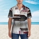 thumbnail image 2 of Fotbe Rustic Door Handle Closeup Camisa Hawaiana para Hombre Unisex – Camisa Casual de Verano con Botones de Manga Corta de Algodón y Lino,Small, 2 of 7