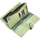 thumbnail image 3 of Bolsa de Herramientas YONGSHENG Cartera de Mujer Verde Claro Bolsa Plegable de Cuero Vegano Organizador de Tarjetas de Gran Capacidad Monedero Largo con Hebilla para Niñas Color Caramelo, 3 of 5