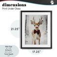 thumbnail image 4 of Stupell Industries Rustic Lodge Baby Reindeer with Red Nose Black Framed Print Under Glass, 17 x 21, by Arlington Prints, 4 of 8