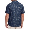 thumbnail image 6 of GIRUNS Men's Hawaiian Beach Short Sleeve Button Down Shirt Tropical Cuban Collar Casual Shirt, 6 of 7