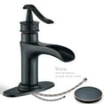 thumbnail image 2 of Oil Rubbed Bronze Bathroom Sink Faucet 1Hole Vanity Basin Mixer Tap Pop up Drain, 2 of 14