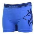 thumbnail image 4 of Junior Boy Seamless Boxer Briefs, Boyshorts Panty, Wolf-Solid Multi Colors, One Size, 6-Pack, 4 of 8