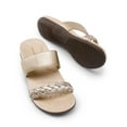 thumbnail image 4 of DREAM PAIRS Women's Arch Support Slides Flat Sandals Soft Cushion Slippers With Adjustable Straps, 4 of 7