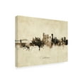 thumbnail image 2 of Michael Tompsett 'Chattanooga Tennessee Skyline Vintage' Canvas Art, 2 of 3