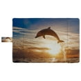thumbnail image 4 of PKQWTM dolphin leaping jumping shining sunset sea water Book Cover Book Protector Book Sleeve Book Pouch Book Bag 6x9 inch, 4 of 4