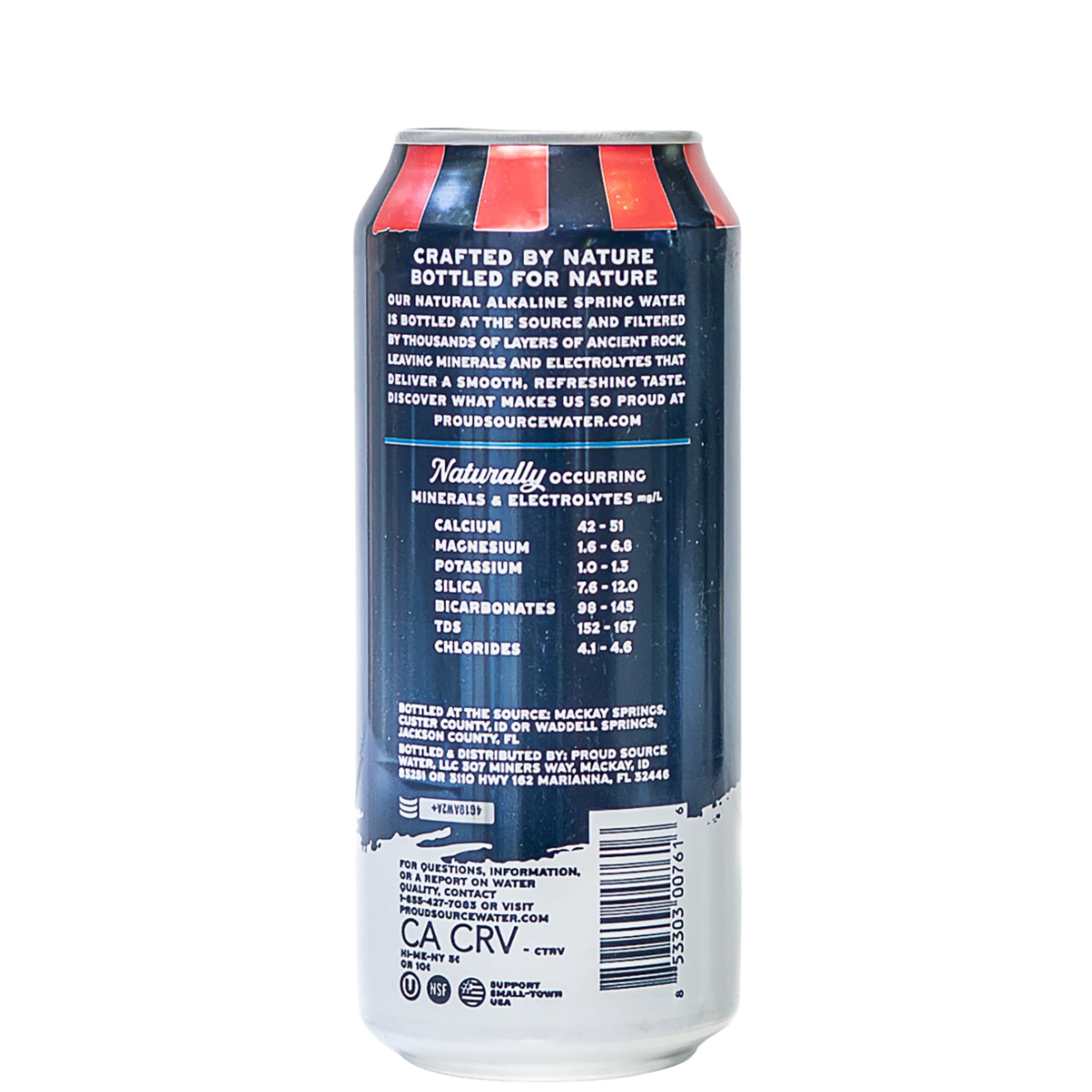 Proud Source Spring Water, 16 fl oz, Can