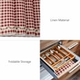 thumbnail image 6 of Placemats Set of 6, Western Texas Star Retro Woven Placemat, Linen Place Mats for Kitchen/Dining Tables, Country Vintage Red Beige Plaid Washable Table Mats for Party, 6 of 8