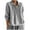 Gray, variant on Diufon Cotton Linen Shirts for Women Button down Pleated Tunics Long Sleeve Vneck Solid Color Blouses