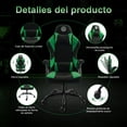 thumbnail image 4 of FOH Silla Gamer, Ergonomica Reclinable hasta 135°, con Apoyabrazos Ajustables Adelante y Atras, Cojin Cervical y Lumbar Ajustables, Tela Transpirable, Capacidad de Carga, 4 of 7