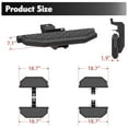 thumbnail image 4 of Olurrisa 4-Piece Running Boards for 2007-2018 Jeep Wrangler JK Unlimited 4-Door, Black Powder Coated Hexagonal Tube Design, 700LB Capacity, Direct Bolt-On Installation, 4 of 9