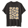 thumbnail image 5 of Drses Womens Summer Tops Oversized Tshirt Flower Graphic Tees Short Sleeve Shirts Summer Casual Loose Flower Plant Shirts Tops, 5 of 5