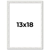 13x18 Frame White Real Wood Picture Frame Width 0.75 inches | Interior Frame Depth 0.5 inches |