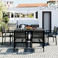 thumbnail image 2 of U-style Robust Steel Outdoor Seating - Modern For Patio, Balcony, Gardens, Backyard, Accommodates 6 Dining Table And Chair In , Seats, 2 of 7