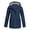Navy, variant on Women's Waterproof Rain Jacket Lightweight Raincoat Hooded Hiking Jacket SoftWindbreaker Fall Winter