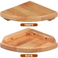thumbnail image 6 of Arborister Wooden Corner Shelf Wall Mounted Display Bookshelf (15cm), 6 of 11