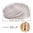 thumbnail image 2 of Extensions de Mini Chouchous en Cheveux Synthétiques avec Pince à Cheveux Space Buns, 2 of 7