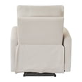 thumbnail image 3 of Hybition Modern Recliner Velvet Chair Electrically Adjustable Single Sofa-Beige, 3 of 8