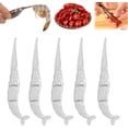 thumbnail image 1 of 5 piezas de pelador de camarones, pelador de cangrejos de río, herramienta para pelar colas de camarones cocidos, dispositivo portátil manual para descascarar cangrejos de río, utensilios de cocina 20, 1 of 7