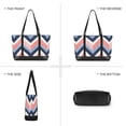 thumbnail image 6 of FORMRS Canvas Laptop Tote Bag for Women with 15.6" Computer Compartments Shoulder Handbag, White Geometric, 6 of 7