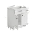 thumbnail image 4 of Design House Brookings Solid Wood 24" Fully Assembled 2-Door Shaker Bathroom Vanity Cabinet, Sherwin Williams® White, 4 of 13