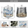 thumbnail image 2 of Yayeee Ashtray with Lid for Cigarette Smokeless Stainless Steel Home Ash Holder, Winter Mountain, 2 of 7