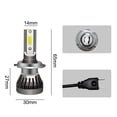 thumbnail image 2 of 2Pcs Bright H7 2-Side 360° LED Headlight Bulbs 36W 6000LM Hi/Lo Beam 6000K, 2 of 7