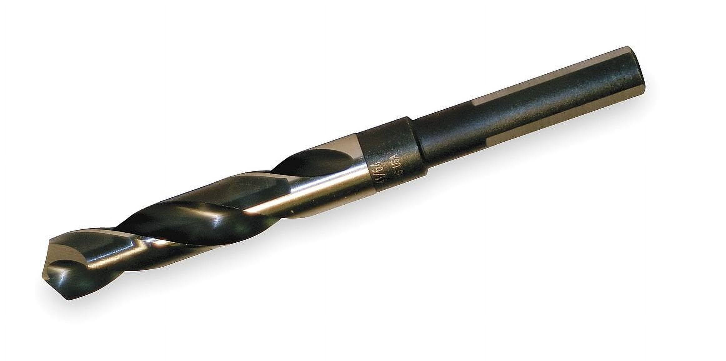 118 Degree Silver & Deming Drill with 1/2 Reduced Shank 1877 Black