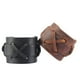 thumbnail image 3 of Pulsera ancha de cuero negro/marrón para hombre, 3 of 9