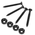 thumbnail image 4 of Guitar Neck Screws, 4 Sets Guitar Neck Joint Bushing Set Metal Ferrule Bolt Guitar Neck Shims Guitar String Ferrules with Screw Accessory for Electric Bass, 4 of 7