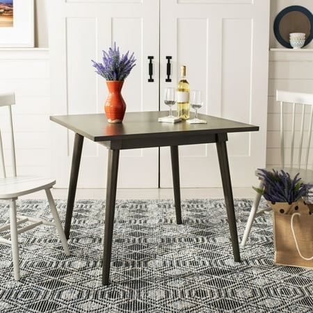 SAFAVIEH Simone Traditional Solid Square Dining Table Dark Walnut